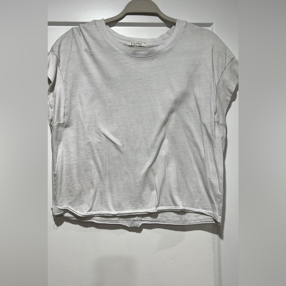 Z Supply Women's Boxy Crew Tee in White